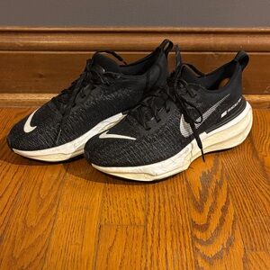 Nike Invincible Run 3 Black and White Athletic Sneakers